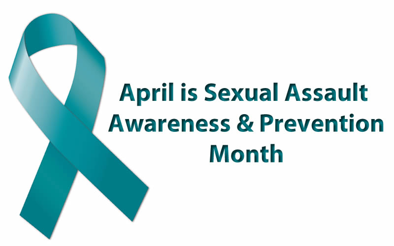 Sexual Assault Awareness Month - teal ribbon