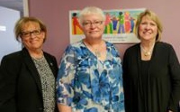 In the photo: Stephanie MacInnis-Langley, Executive Director, Nova Scotia Advisory Council on the Status of Women; Marina Martens, Executive Director, Leeside Transition House; Minister Kelly Regan, Minister Responsible for the Nova Scotia Advisory Council on the Status of Women.