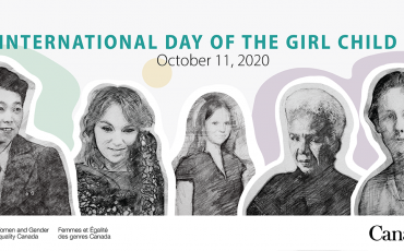 International Day of the Girl banner - Women and Gender Equality Canada