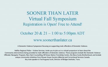 Sooner Than Later conference poster